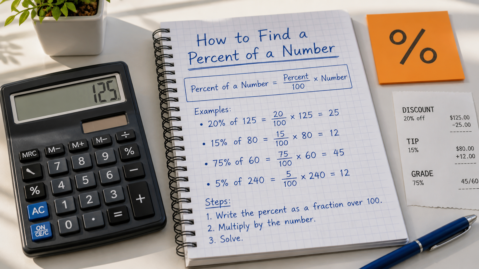 How to Find a Percent of a Number illustration