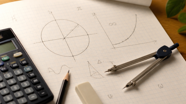 Real circle area calculator workspace