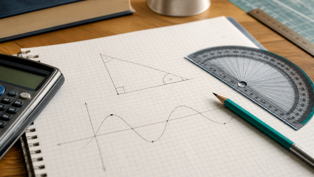 Real trigonometry calculator workspace