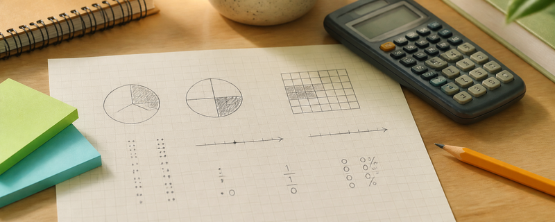 Real student arithmetic notebook